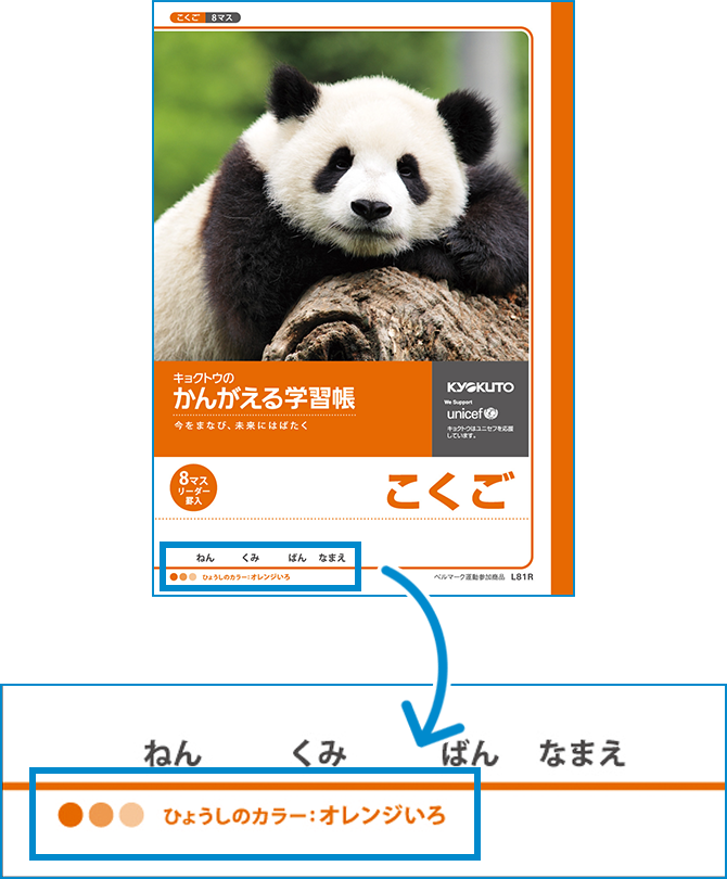 表紙カラーの色名のイメージ写真
