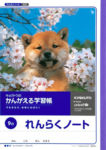 かんがえる学習帳 れんらく＆連絡ノート れんらくノート 9行のイメージ画像
