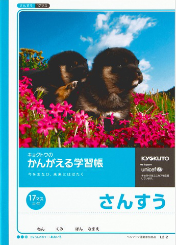 かんがえる学習帳 さんすう セミB5 17マス ＝付きのイメージ画像