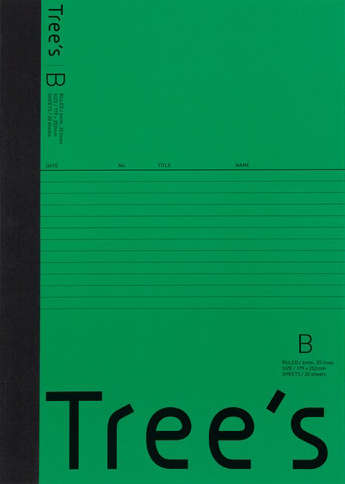 Tree's セミB5 6mm B罫 グリーンのイメージ画像