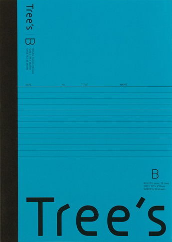 Tree's セミB5 6mm B罫 ライトブルーのイメージ画像