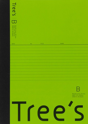 Tree's セミB5 6mm B罫 ライトグリーンのイメージ画像