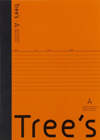 Tree's セミB5 7mm A罫 オレンジ 30枚のイメージ画像
