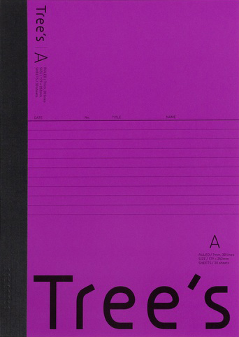 Tree's セミB5 7mm A罫 パープル 30枚のイメージ画像