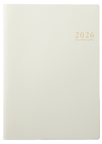 Uタイプのスケジュール手帳 ベージュ色