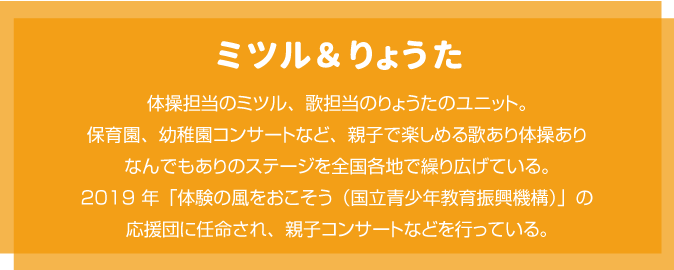 ミツル＆りょうたのプロフィール